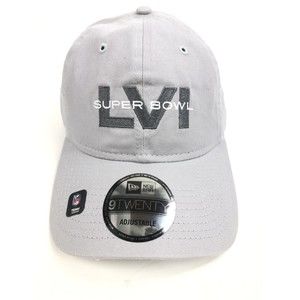 NFL Super Bowl LVI New Era 9 TWENTY Adjustable Hat Gray NEW NWT
